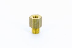 Adaptor M10x1k internal thread -> 1/4"-18 nptf external thread