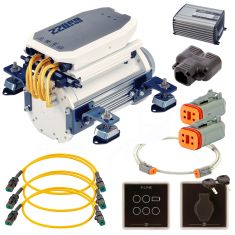 E-LINE Elektro-Inbordmotor-Starterpaket 22 kW, 48 VDC (max. Eingang 24.2 kW), empfohlen für Boote bis ca. 12–15 m / 10–12 Tonnen