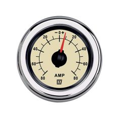 Amp meter 80 Amp Cream 12/24 V, 52mm