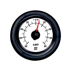 Amp meter 80 Amp White 12/24 V, 52mm