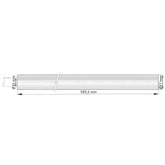 Vetus GFK Stevenrohr L: 500mm mit Gummilager fûr Ø35mm wellen