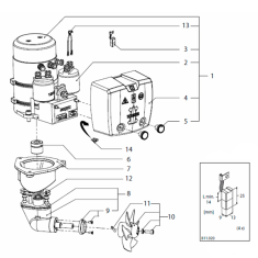 Vetus BOW2512D Spare Parts - motor identification 11216252 - manufactured 2018 - 2019