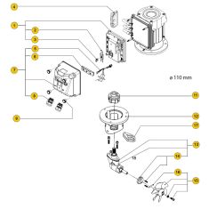 Spare Parts for BOWA0301 - 30 kgf with 110 mm tunnel - 12V