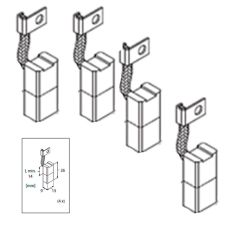 Carbon brushes BOW2512E + BOW3512E set of 4 pcs