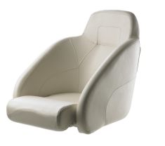 Queen. Komfortabler FLIP-UP Bootsstuhl - Weiß