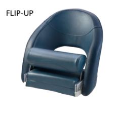 Lieutenant Bequemer Flip-Up Sitz, Dunkelblau