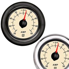 Amp meter 50 Amp Cream 12/24 V, 52mm