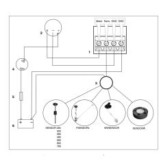 Interface for VETUS level sensors to VDO gauges