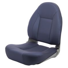 Flag Officer – Kompakter klappbarer Sitz – Kobaltblau mit Rautennähten