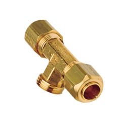 Vetus T connector with compression fitting for tubing 8mm