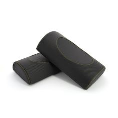 Yellow V Cushion set, black carbon "look" (2 cushions) for inflatable floating platform