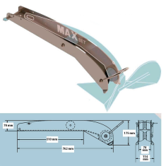 MAXSET Ankerrolle für Maxset Anker 20 kg, poliert