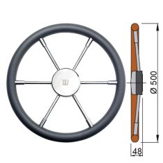 Polyurethanschaum Steuerrad Type PRO - Ø50 cm