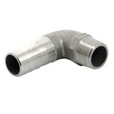 Hose connector 90⁰ AISI 316 male G1'' - hose ID Ø 30mm