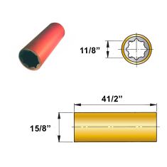 ØA 1 1/8" x ØB 1 5/8" x C 41/2" fenol resin