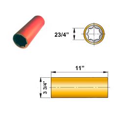 ØA 2 3/4" x ØB 3 3/4" x C 11" fenol resin