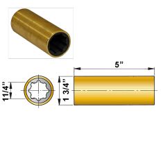 ØA 11/4" x ØB 13/4" x C 5" - brass