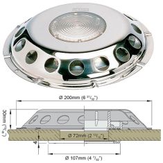 Decksventilator Typ UFO-TRANS) #(inkl. Kunststoffgitter)