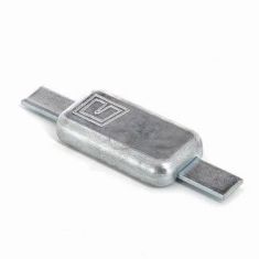 Aluminium Anschweißbare Rumpfanode - LO 198mm - Netto Gewicht 0,25 kg