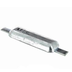 Aluminium Anschweißbare Rumpfanode - LO 298mm - Netto Gewicht 0,76 kg