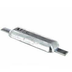 Aluminium Anschweißbare Rumpfanode - LO 293mm - Netto Gewicht 1,17 kg