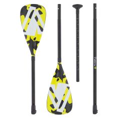 Yellow V 3 Piece paddle, aluminium v2.0 for Stand up paddling and or kayaking