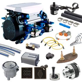 E-LINE Bundle - Innenbord-Elektromotor 11kW - 48V, Kielkühlung - empfohlen für Boote bis 11 Meter