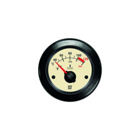 Water temp. Gauge cream 12/24 V (40-120°C)