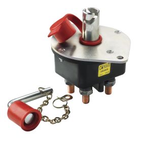 Vetus Batteriehauptschalter 2 × 250A – Roter Schlüssel