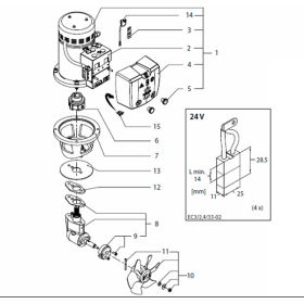 Vetus BOW5524D (24 volt) Spare Parts
