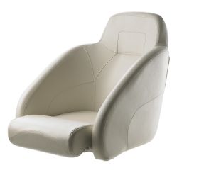 Queen. Komfortabler FLIP-UP Bootsstuhl - Weiß