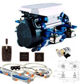 E-LINE Bundle - Innenbord-Elektromotor 6kW - 48V, Kielkühlung - empfohlen für Boote bis 7 Meter