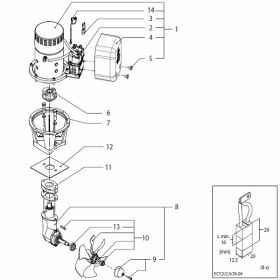 Vetus BOW16024C (24 volt) Spare Parts