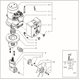 Vetus BOW3512E (12 Volt) Ersatzteile - hergestellt >2019 (Tunnel Ø 150)