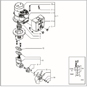 Vetus BOW3512F (12 Volt) Ersatzteile - hergestellt >2019 (Tunnel Ø 125)
