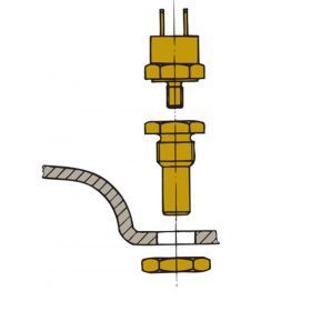 Sensor für Auspufftemperatur -  für Montage im Schalldämpfer