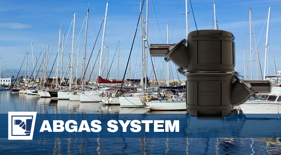 VETUS marines Abgassystem zur sicheren Ableitung von Motorgasen